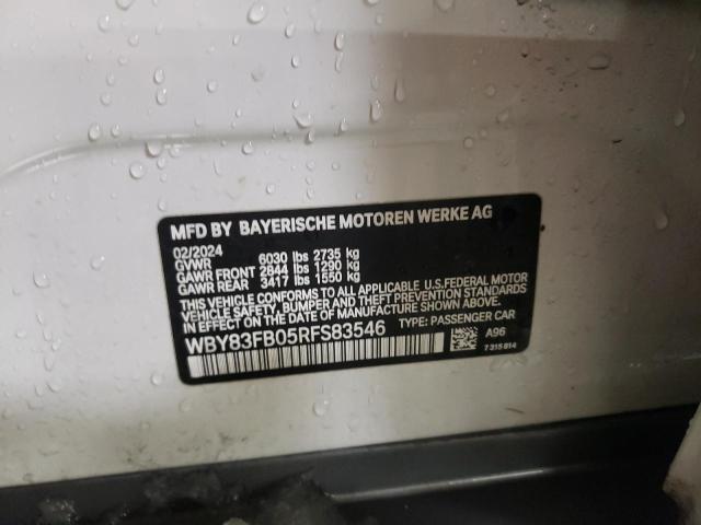 2024 BMW I4 XDRIVE - WBY83FB05RFS83546