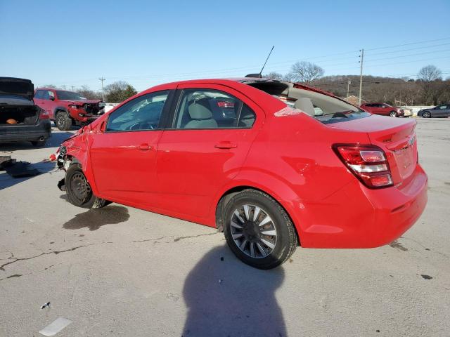 CHEVROLET SONIC LS 2017 red  gas 1G1JB5SH4H4102929 photo #3