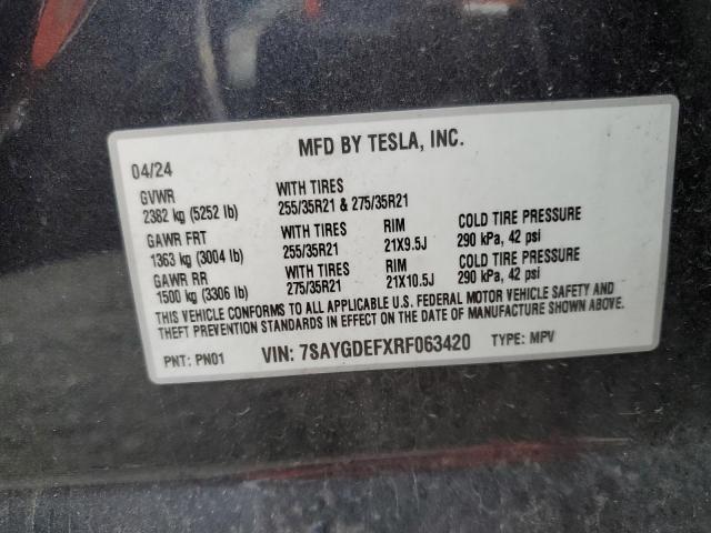 2024 TESLA MODEL Y - 7SAYGDEFXRF063420