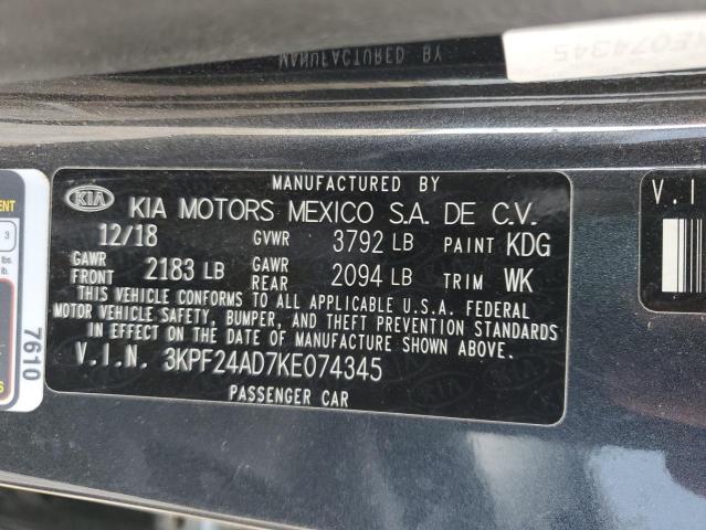 2019 KIA FORTE FE - 3KPF24AD7KE074345