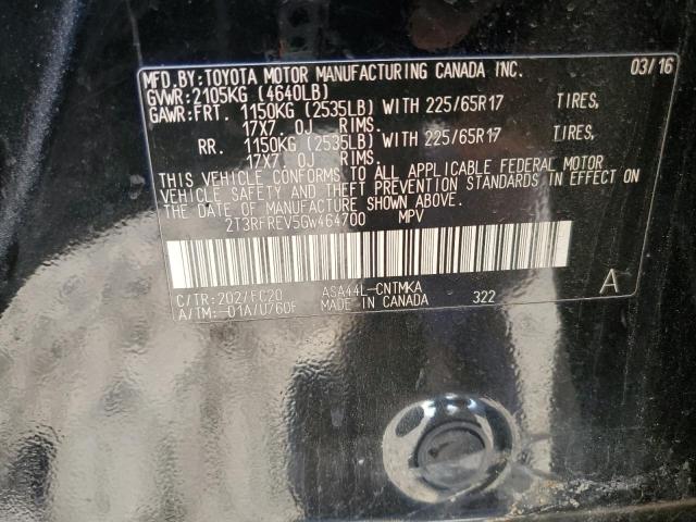 2016 TOYOTA RAV4 XLE - 2T3RFREV5GW464700
