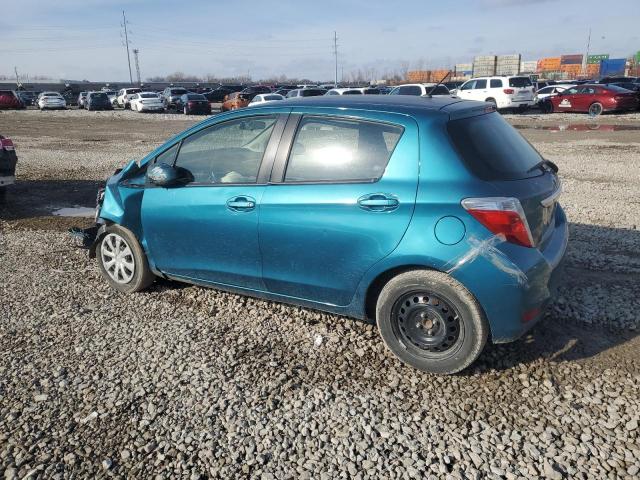 TOYOTA YARIS 2014 teal  gas JTDKTUD36ED584531 photo #3