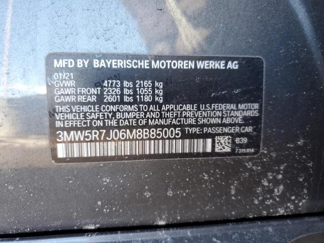 2021 BMW 330XI - 3MW5R7J06M8B85005