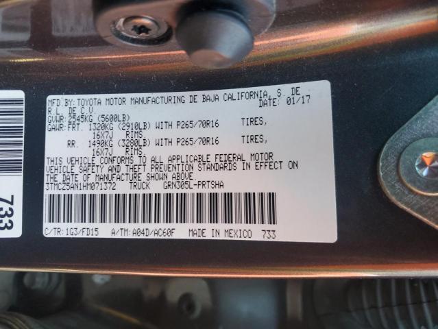 2017 TOYOTA TACOMA DOU - 3TMCZ5AN1HM071372