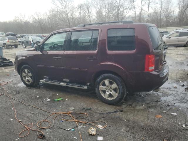 HONDA PILOT EXL 2010 burgundy  gas 5FNYF4H58AB016832 photo #3