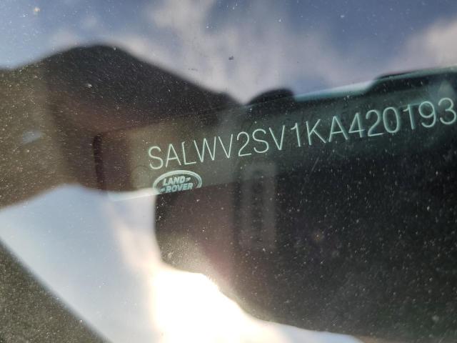 2019 LAND ROVER RANGE ROVE - SALWV2SV1KA420193