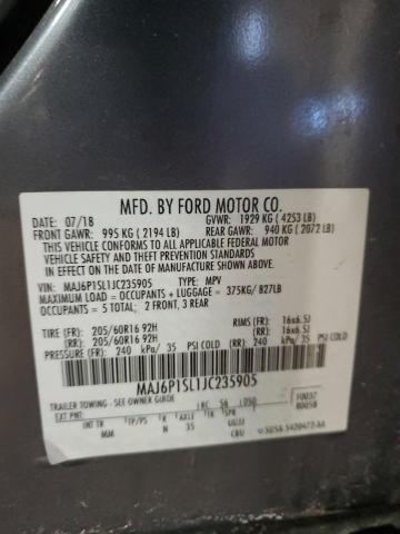 2018 FORD ECOSPORT S - MAJ6P1SL1JC235905