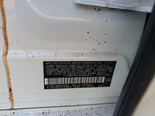 2016 LEXUS GS 200T BA JTHBA1BL4GA000475