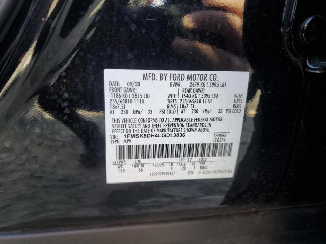 2020 FORD EXPLORER X - 1FMSK8DH4LGD13836