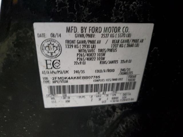 2014 FORD EDGE SPORT - 2FMDK4AK8EBB07785