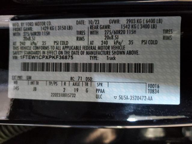 2023 FORD F150 SUPER - 1FTEW1CPXPKF36875