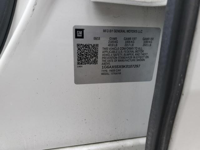 2019 CADILLAC CTS LUXURY 1G6AX5SX5K0107297