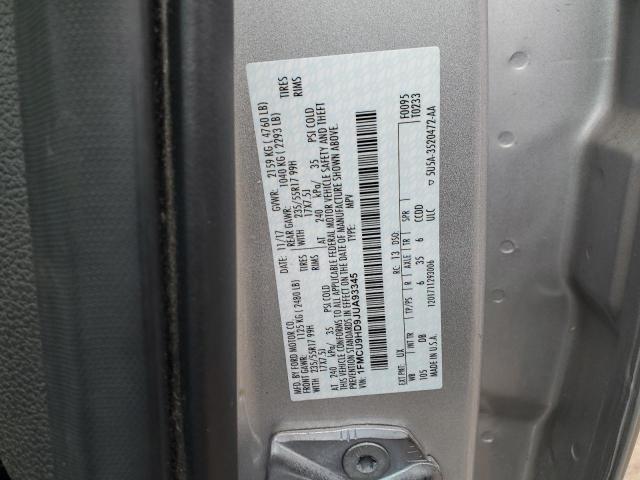 2018 FORD ESCAPE SEL - 1FMCU9HD9JUA93345
