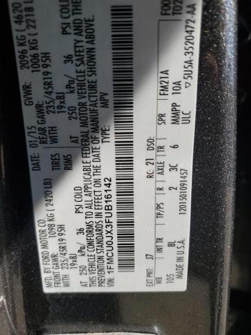 2015 FORD ESCAPE TIT - 1FMCU0JX3FUB16142