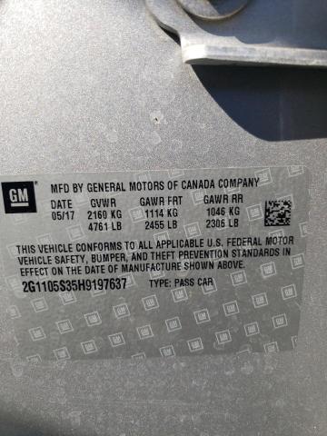 2017 CHEVROLET IMPALA LT - 2G1105S35H9197637