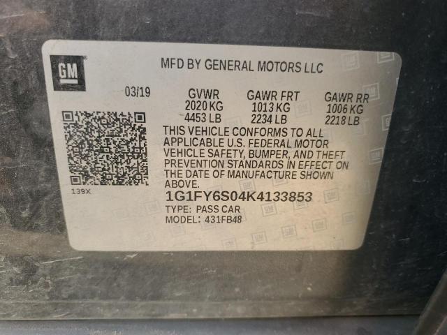2019 CHEVROLET BOLT EV LT - 1G1FY6S04K4133853