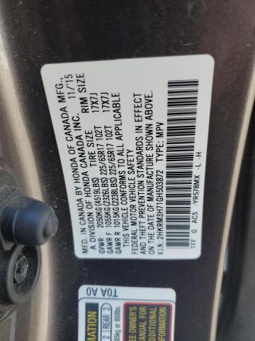 2016 HONDA CR-V EXL - 2HKRM3H71GH503872