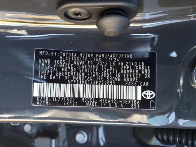 2025 TOYOTA COROLLA XS - 5YFT4MCE9SP222691
