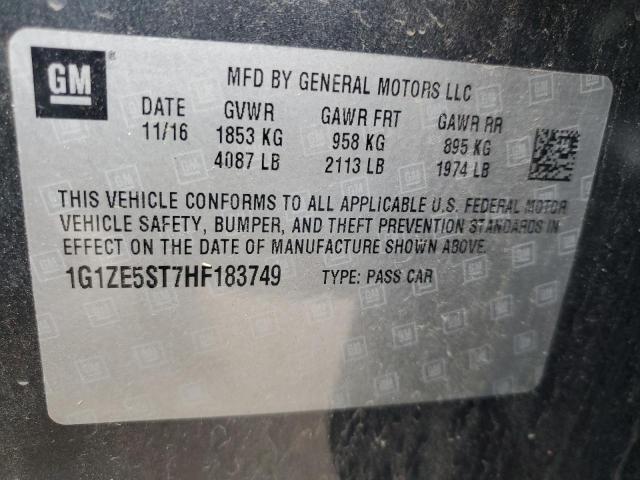 2017 CHEVROLET MALIBU LT - 1G1ZE5ST7HF183749
