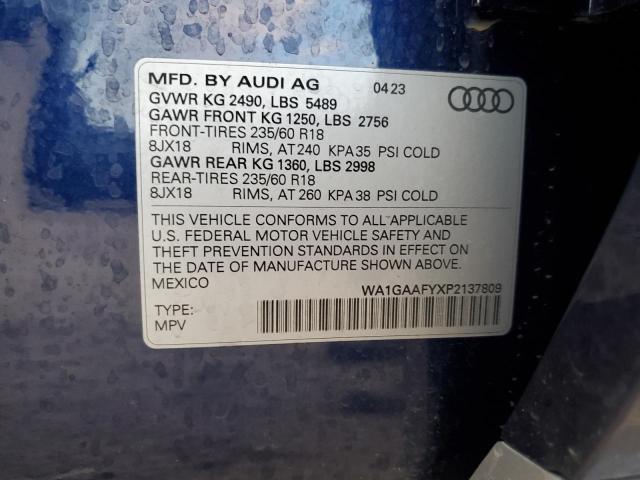 2023 AUDI Q5 PREMIUM - WA1GAAFYXP2137809