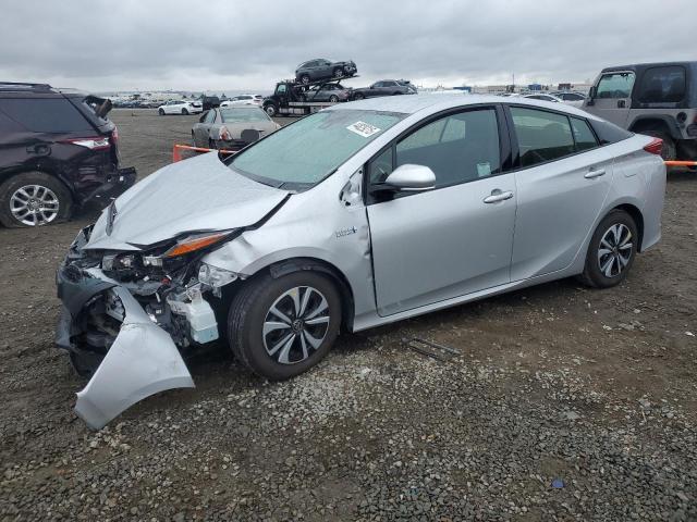 TOYOTA PRIUS PRIM 2019 silver  hybrid engine JTDKARFP9K3114739 photo #1