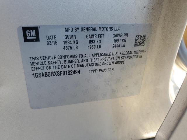 2015 CADILLAC ATS LUXURY - 1G6AB5RX8F0132494