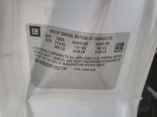 2015 CHEVROLET IMPALA LIM - 2G1WD5E3XF1152114