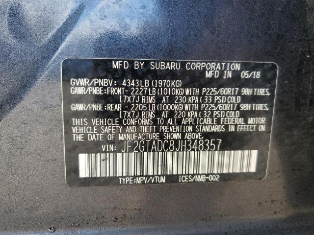 2018 SUBARU CROSSTREK - JF2GTADC8JH348357
