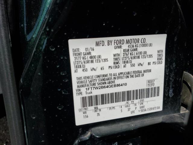 2016 FORD F250 SUPER - 1FT7W2B64GEB86410