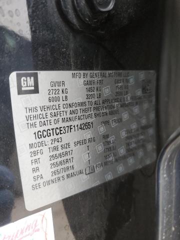 2015 CHEVROLET COLORADO Z - 1GCGTCE37F1142651