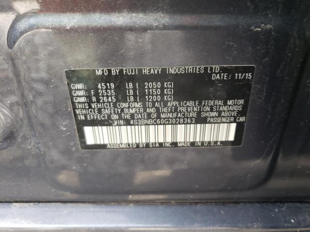 2016 SUBARU LEGACY 2.5 - 4S3BNBC60G3028363