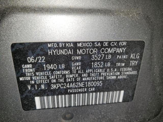 2022 HYUNDAI ACCENT SE - 3KPC24A62NE180095