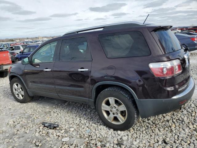 GMC ACADIA SLE 2009 purple  gas 1GKER13D69J117898 photo #3