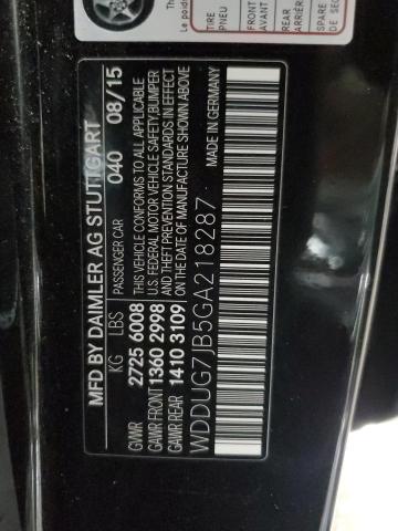 2016 MERCEDES-BENZ S 63 AMG - WDDUG7JB5GA218287