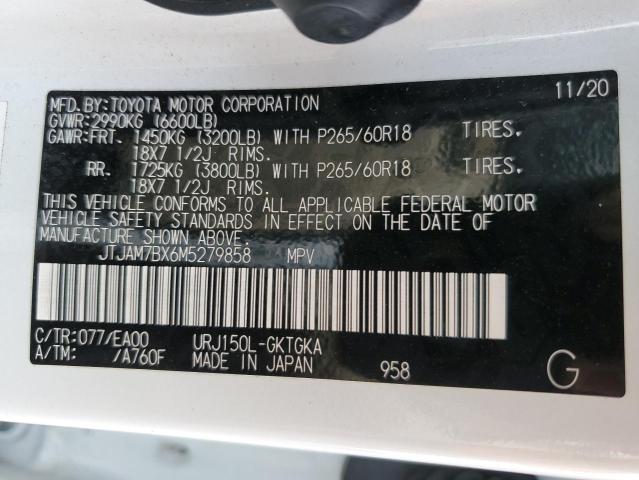 2021 LEXUS GX 460 PRE JTJAM7BX6M5279858