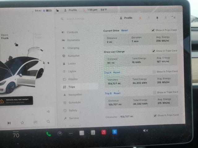 2020 TESLA MODEL 3 5YJ3E1EA0LF612405