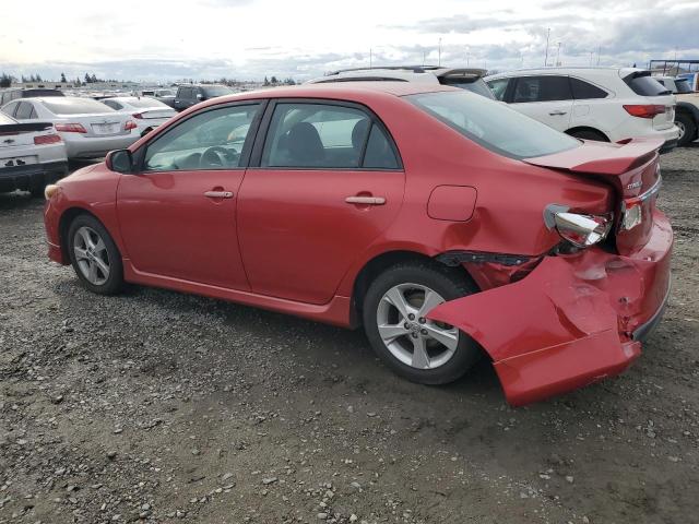 TOYOTA COROLLA BA 2012 red  gas 2T1BU4EE7CC805836 photo #3