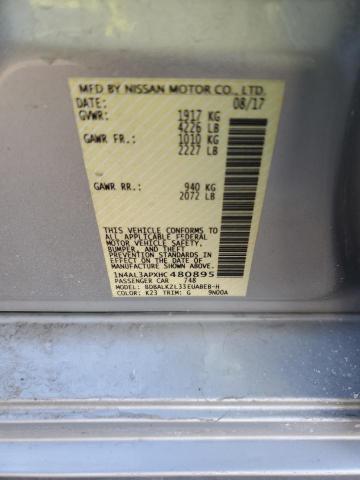 2017 NISSAN ALTIMA 2.5 - 1N4AL3APXHC480895