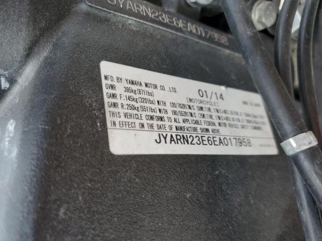 2014 YAMAHA YZFR1 JYARN23E6EA017958