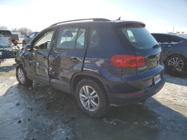 VOLKSWAGEN TIGUAN S 2016 blue  gas WVGBV7AX8GW602212 photo #3