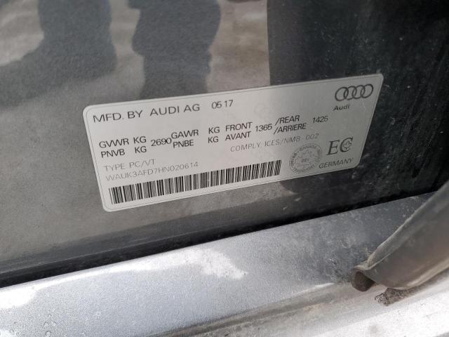 2017 AUDI A8 QUATTRO - WAUK3AFD7HN020614