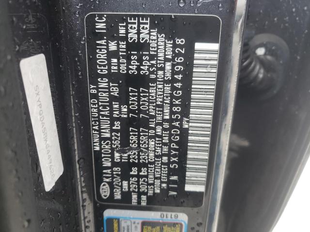 2019 KIA SORENTO LX 5XYPGDA58KG449628