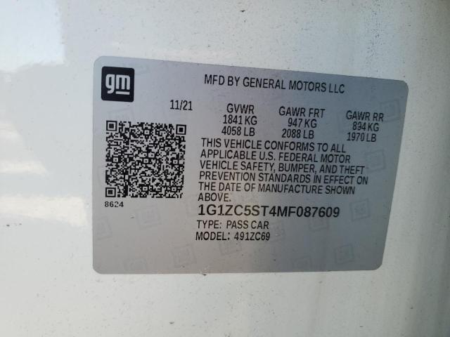 2021 CHEVROLET MALIBU LS #3271784656