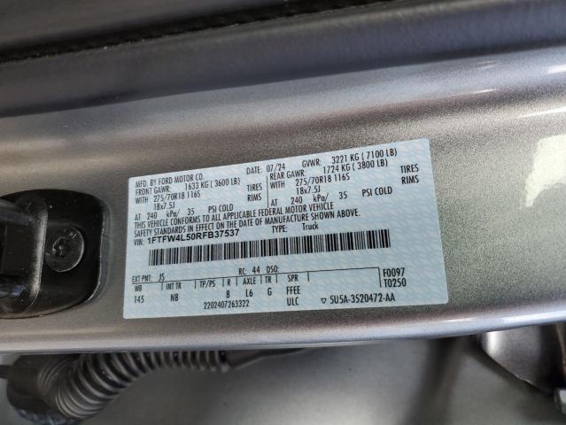 2024 FORD F150 TREMO 1FTFW4L50RFB37537