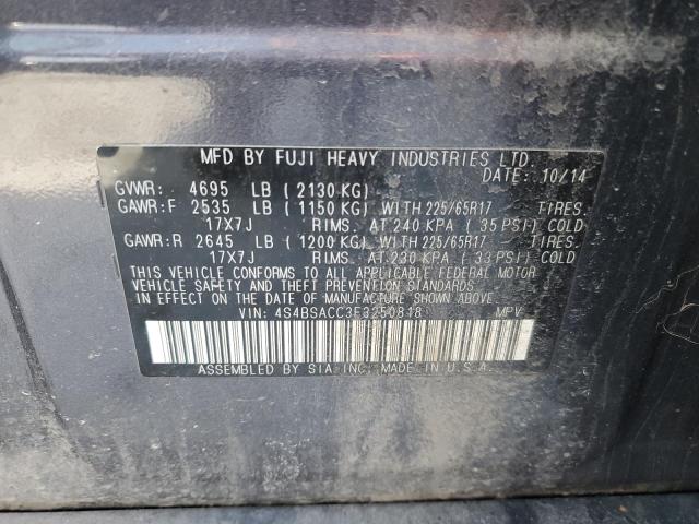 2015 SUBARU OUTBACK 2. 4S4BSACC3F3250818