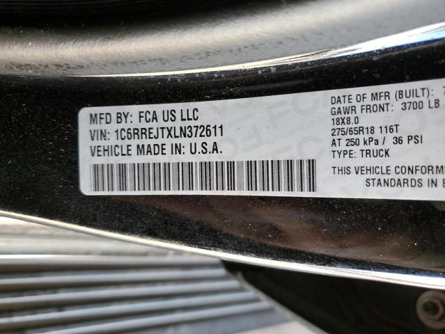 2020 RAM 1500 LARAM - 1C6RREJTXLN372611