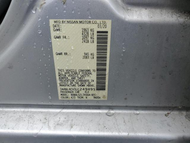 2020 NISSAN ALTIMA SR - 1N4BL4CV3LC249495