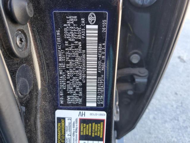 2017 TOYOTA AVALON HYB 4T1BD1EB5HU058618