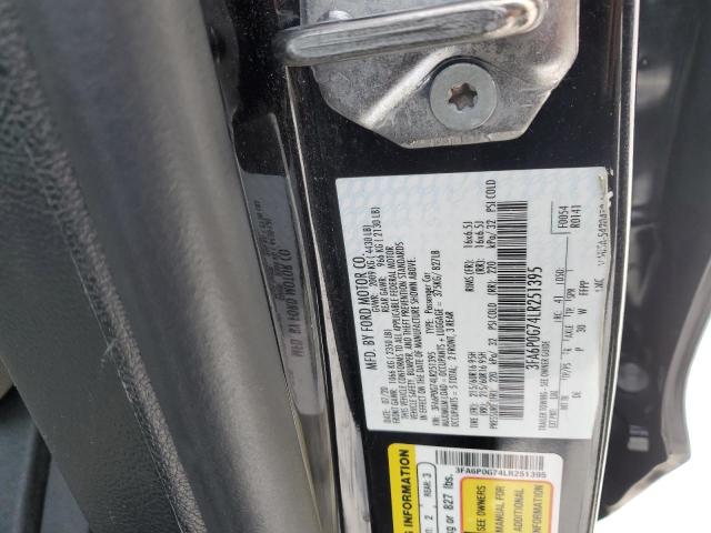 2020 FORD FUSION S - 3FA6P0G74LR251395