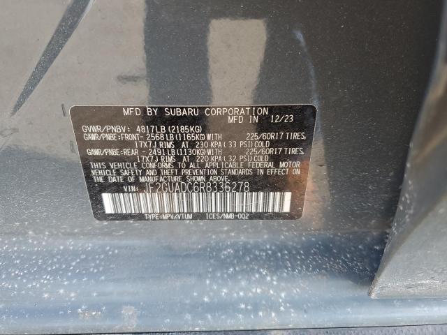 2024 SUBARU CROSSTREK - JF2GUADC6R8336278